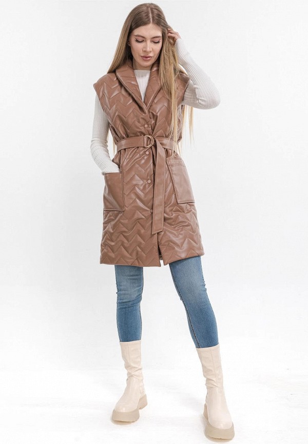 фото Жилет кожаный clever woman studio