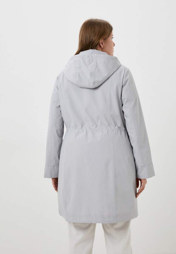 Плащ Le Monique серый, размер 52, фото 3