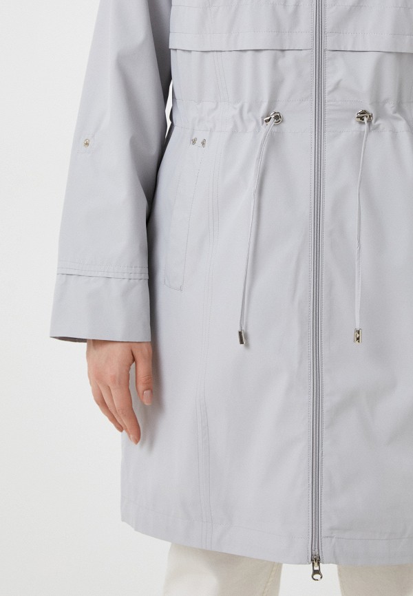 Плащ Le Monique серый, размер 52, фото 5