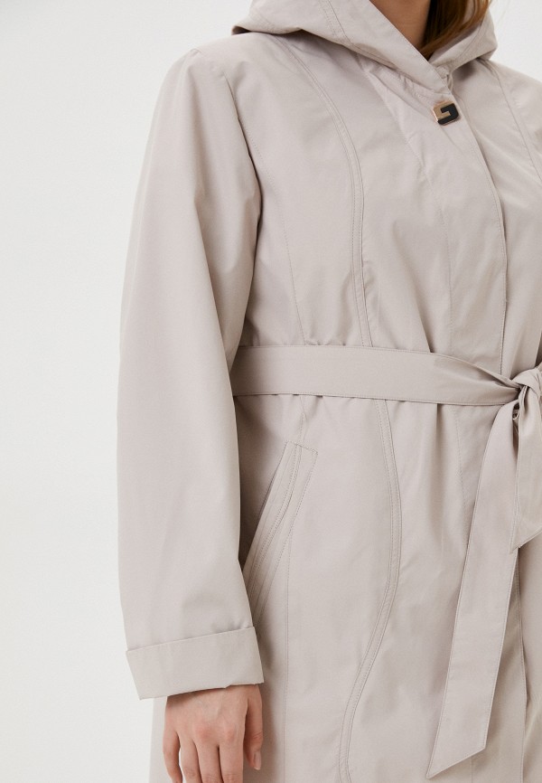 Плащ Le Monique бежевый, размер 52, фото 5