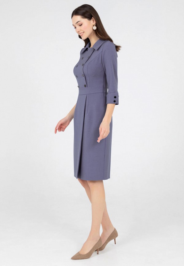 Платье Grey Cat синий, размер 50, фото 2