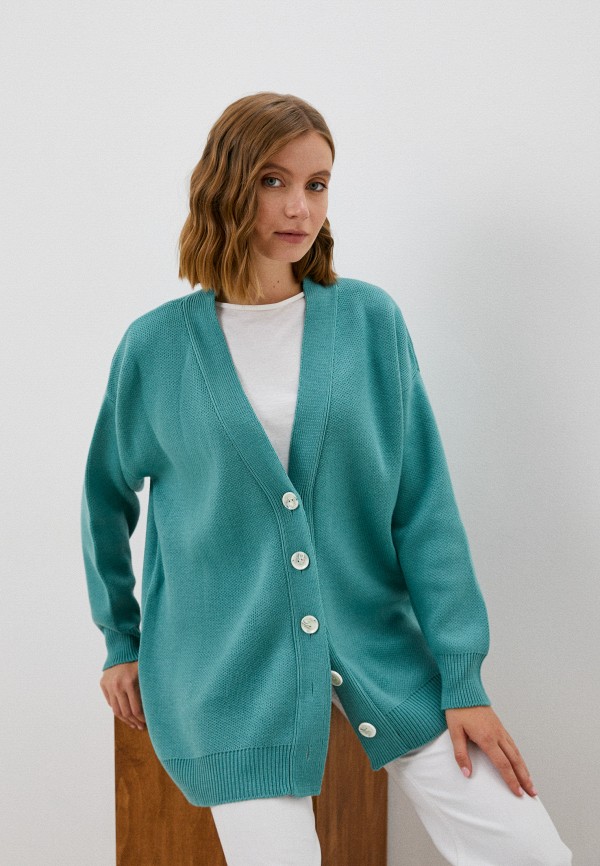 

Кардиган Barmariska, Бирюзовый, Premium collection, Exclusive online