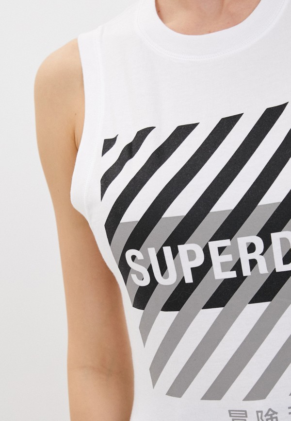 Майка Superdry белый, размер 48, фото 3