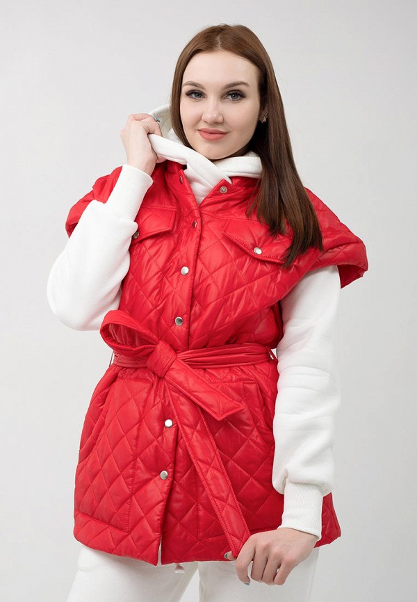 

Жилет утепленный Hoodie Boom, Красный