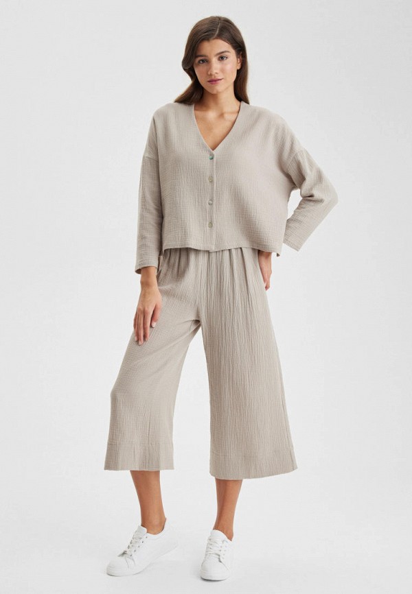 Блуза Envylab бежевый, размер 48, фото 2