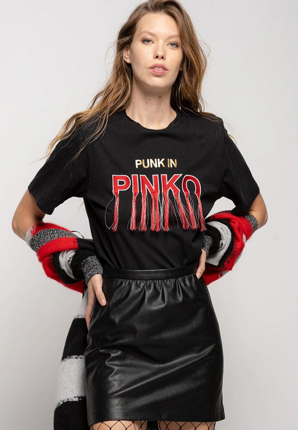

Футболка Pinko, Черный, TIANETI T-SHIRT JERSEY ORGANICO