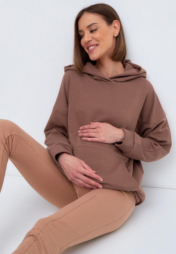 

Худи MilkyMama, Коричневый, for nursing