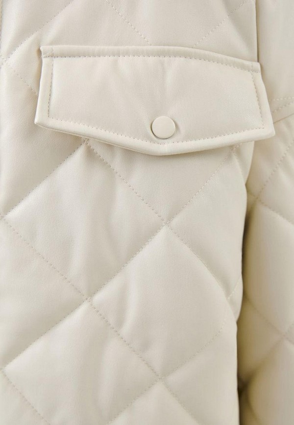 Куртка кожаная Befree цвет белый  Фото 5
