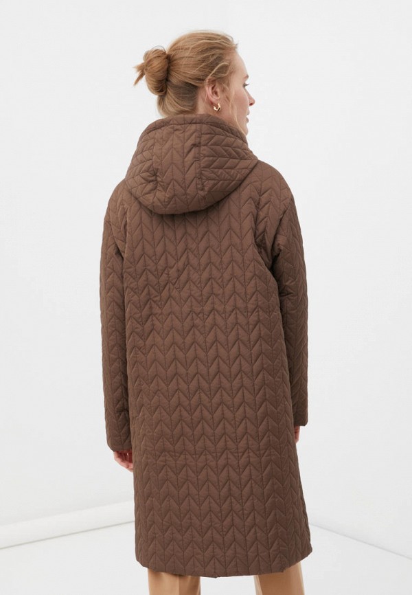 Куртка утепленная Finn Flare цвет коричневый  Фото 3