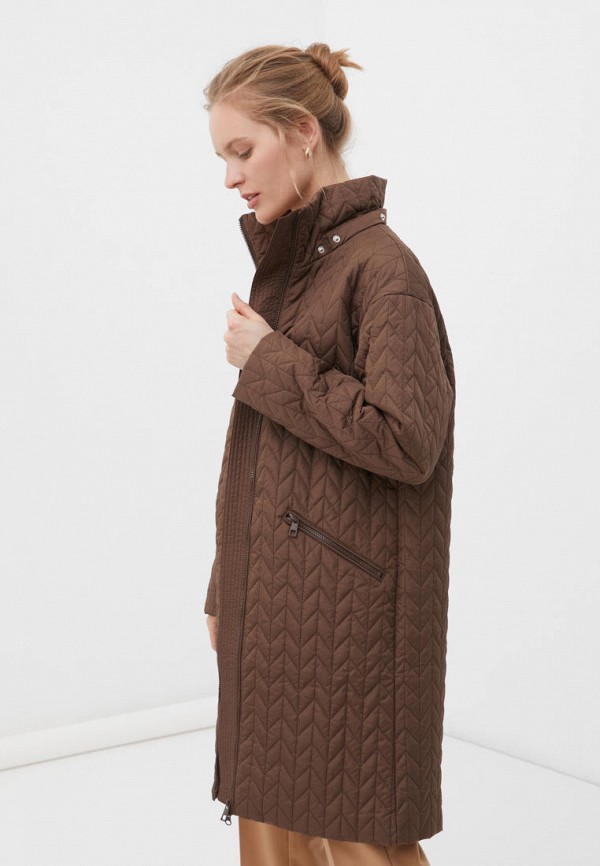 Куртка утепленная Finn Flare цвет коричневый  Фото 4