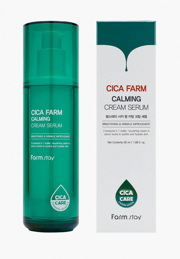 

Сыворотка для лица Farmstay, Зеленый, Успокаивающая кремовая с центеллой азиатской, 50 мл