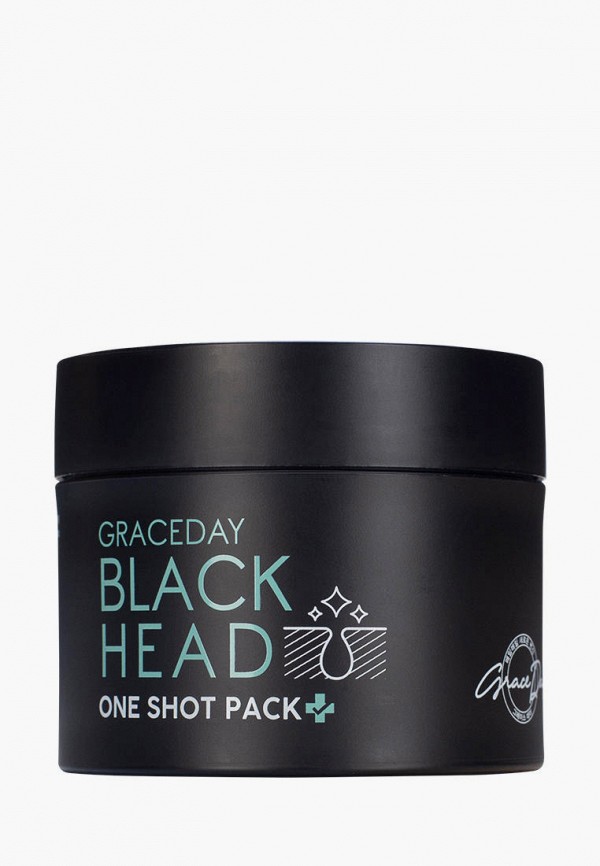 

Маска для лица Grace Day, Прозрачный, Очищающая с глиной от чёрных точек, 120 г