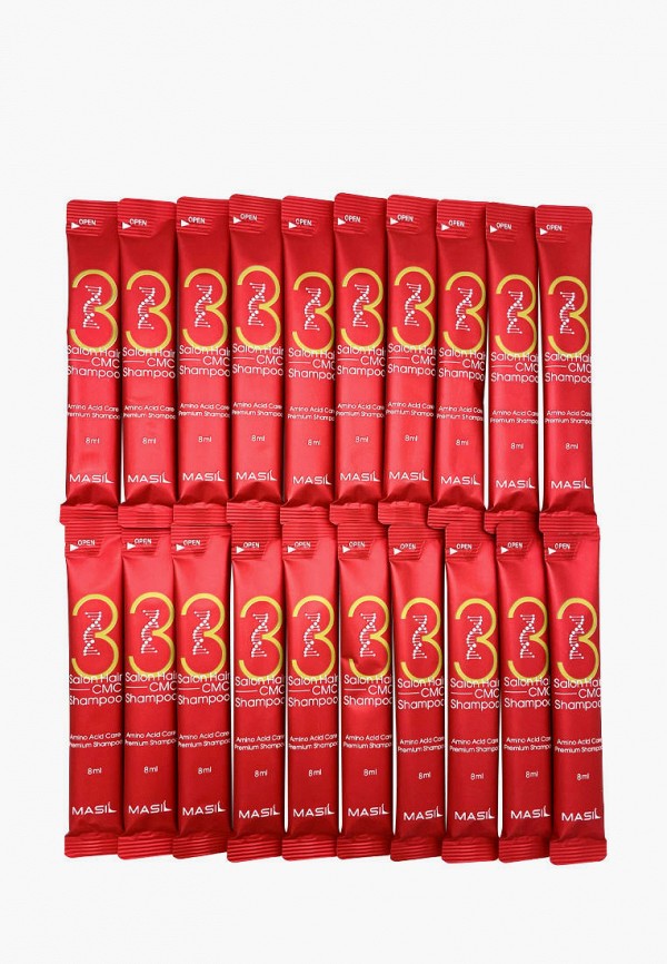 

Набор для ухода за волосами Masil, Красный, 3 Salon Hair CMC Shampoo Восстанавливающий профессиональный шампунь с керамидами, 20*8 мл