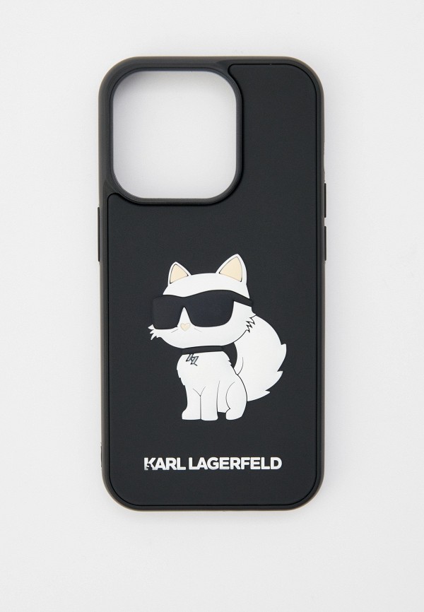 Чехол для iPhone Karl Lagerfeld 15 Pro, рельефный 3D Rubber