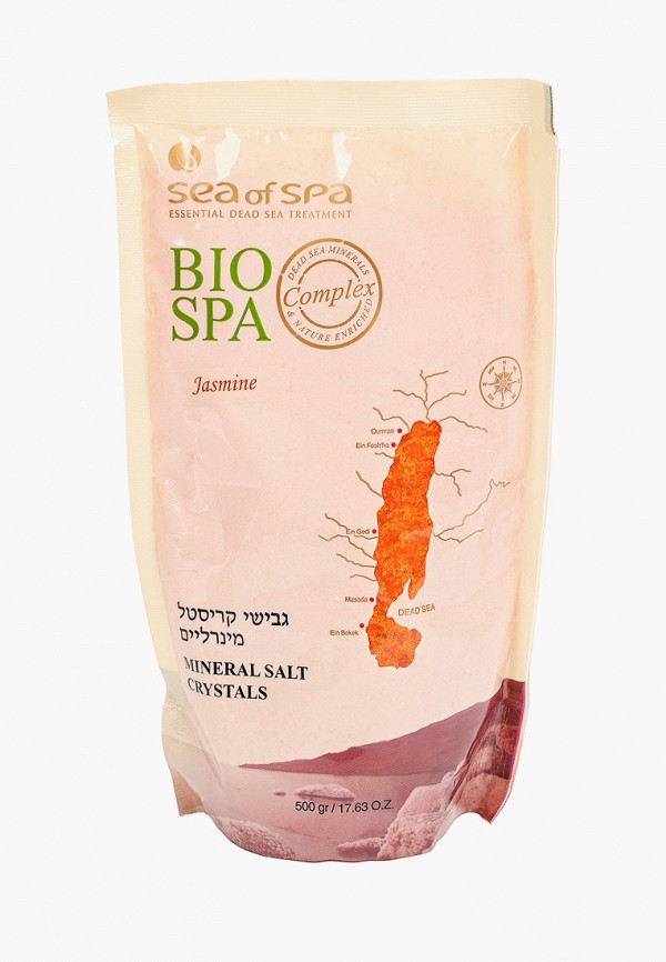 

Соль для ванн Sea of Spa, Оранжевый, Минеральная цветная соль с натуральным ароматом жасмина, 500 г