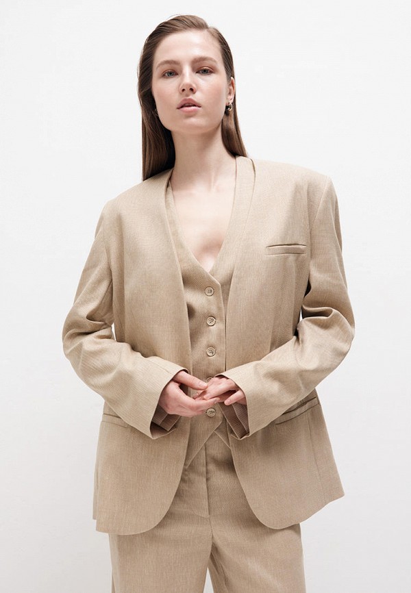 Жакет Cocos бежевый, размер 42, фото 4