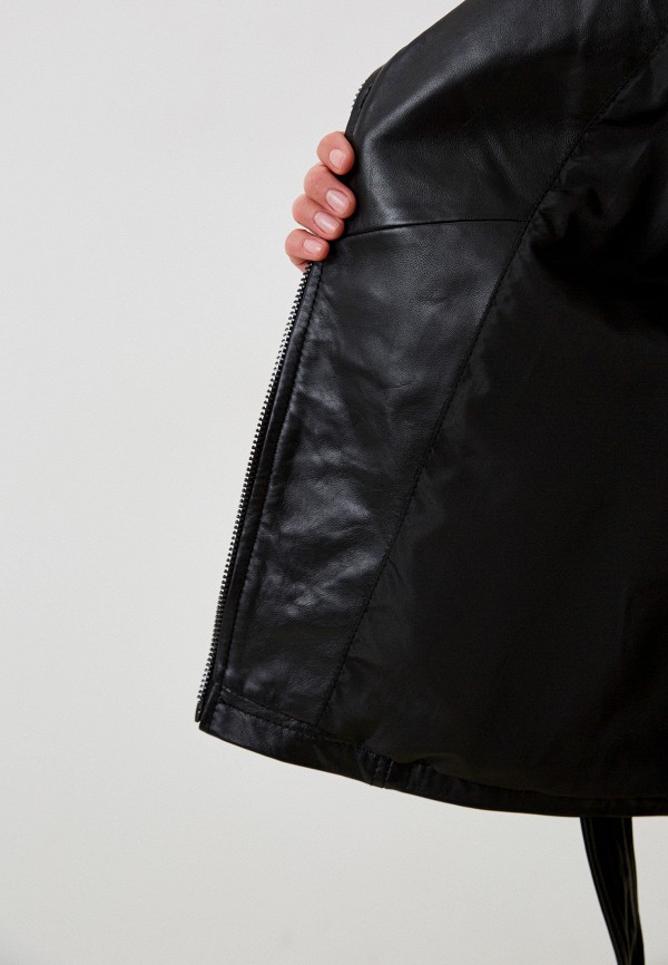 фото Куртка кожаная снежная королева