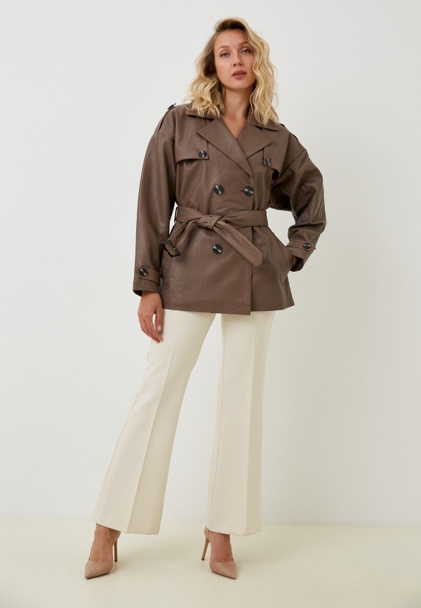 фото Куртка кожаная снежная королева