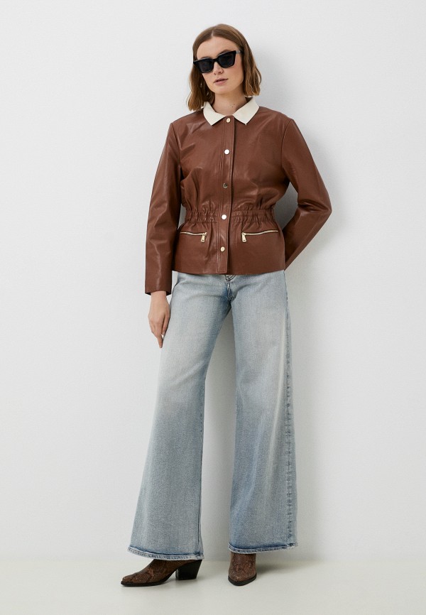 фото Куртка кожаная снежная королева