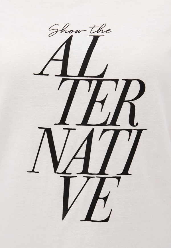 Футболка Modis белый, размер 48, фото 4