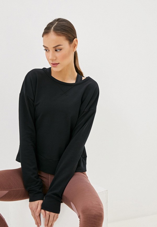 

Лонгслив спортивный Nike, Черный, W NK YOGA WRAP COVERUP