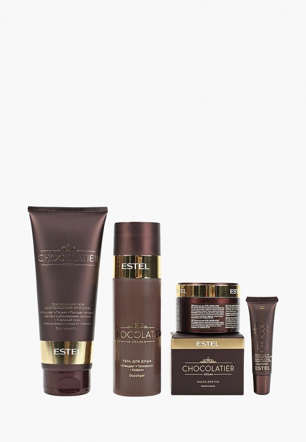 

Набор Estel, Коричневый, OTIUM CHOCOLATIER для ухода за телом ESTEL PROFESSIONAL dark 200+200+65+10 мл