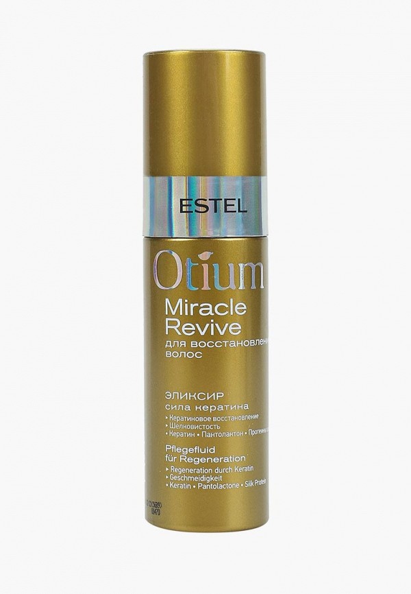 

Эликсир для волос Estel, Золотой, OTIUM MIRACLE REVIVE для восстановления волос ESTEL PROFESSIONAL "Сила кератина" 100 мл