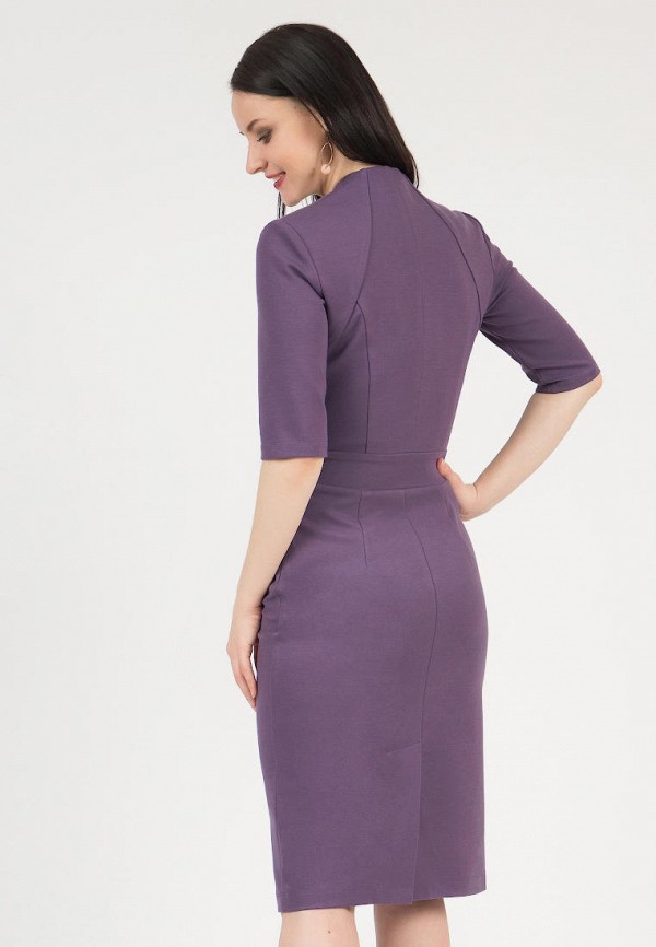 Платье Grey Cat фиолетовый, размер 52, фото 3