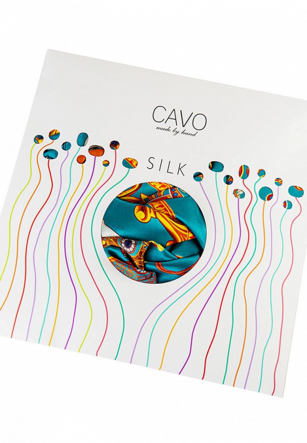 Платок Cavo цвет бирюзовый  Фото 4