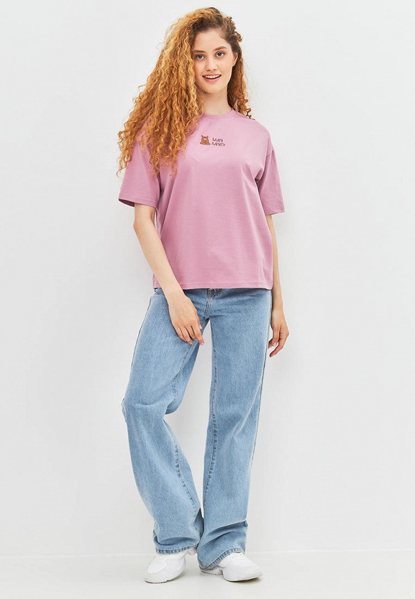 Футболка Береги розовый, размер 46, фото 2