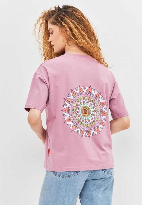 Футболка Береги розовый, размер 46, фото 3