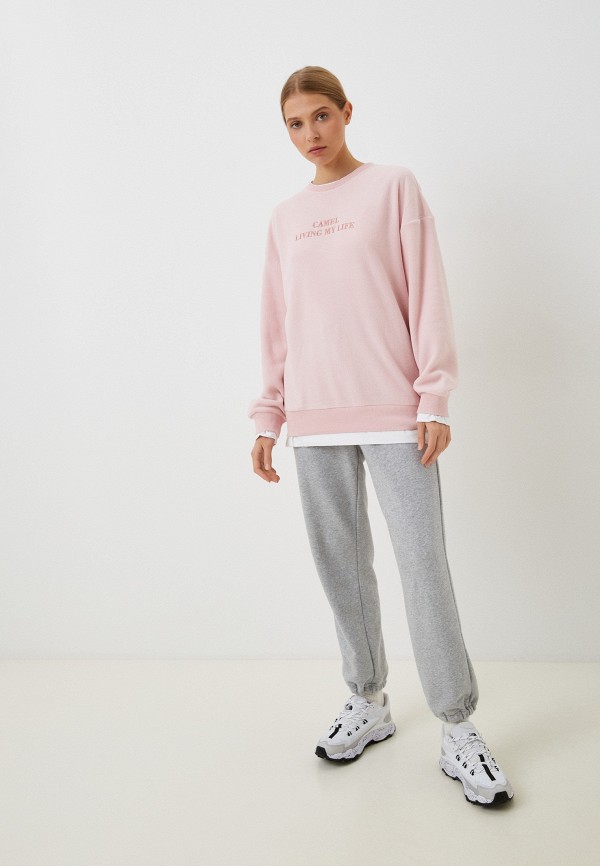 Свитшот Camel розовый, размер 44, фото 2
