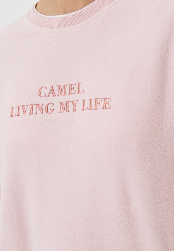 Свитшот Camel розовый, размер 44, фото 4