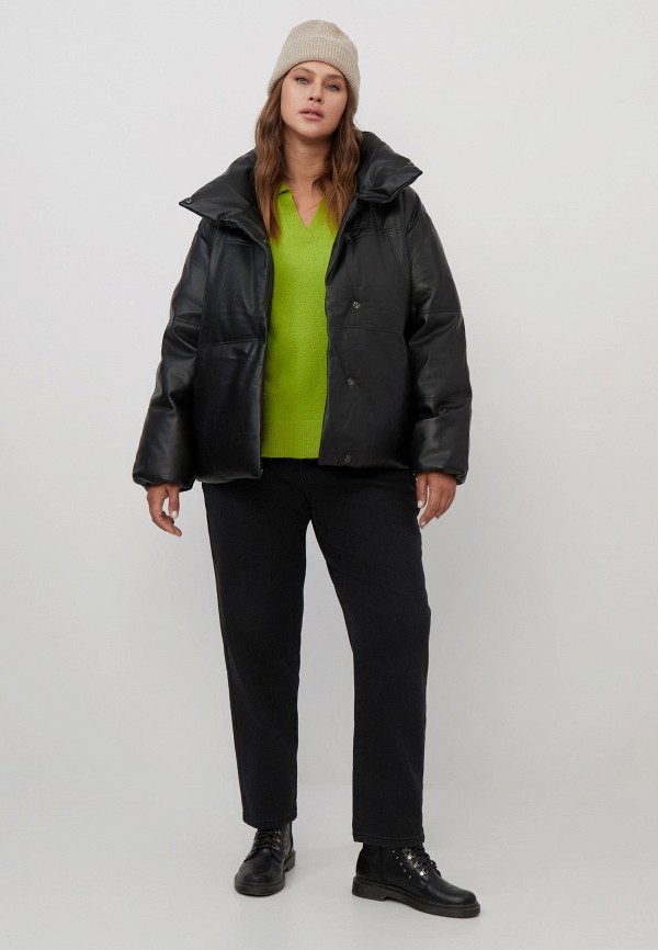 фото Куртка кожаная утепленная modis