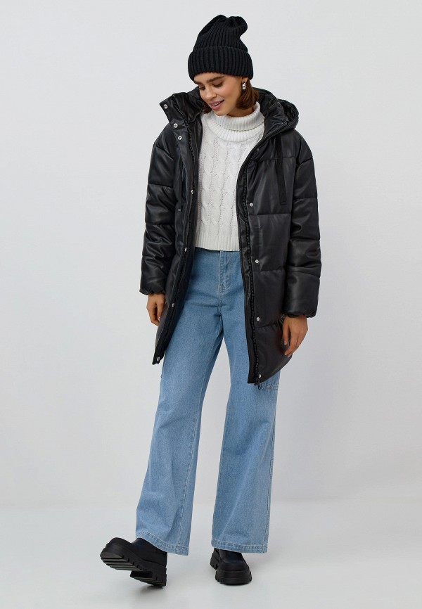 фото Куртка кожаная утепленная modis