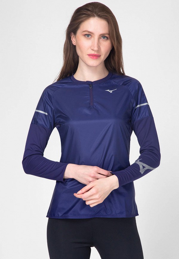 

Лонгслив спортивный Mizuno, Синий, Hineri Hybrid