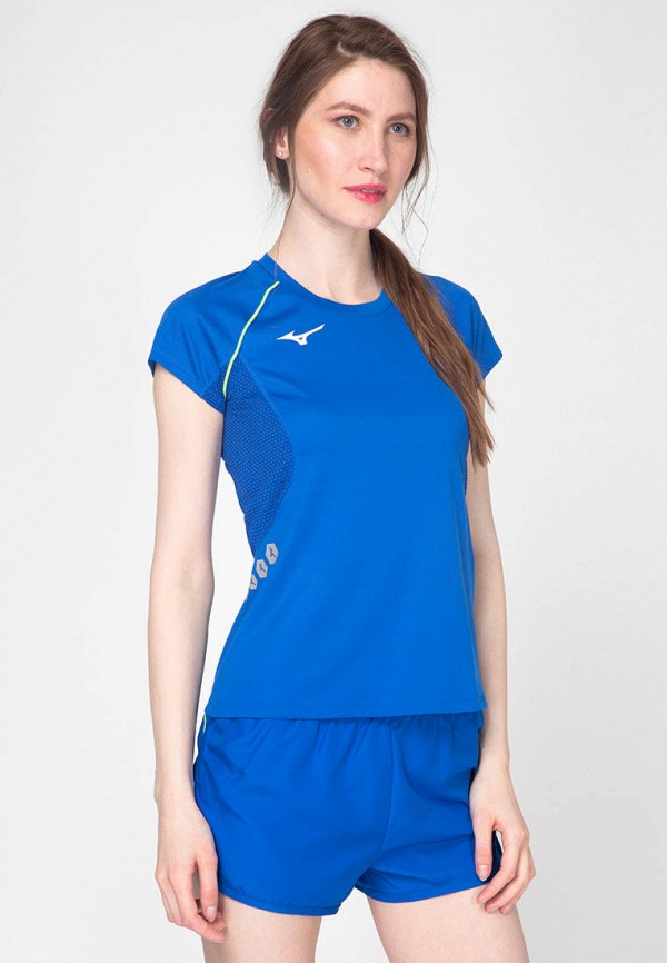 

Футболка спортивная Mizuno, Синий, Wom Premium