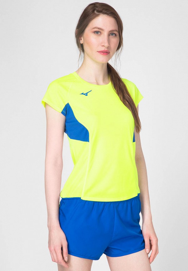 

Футболка спортивная Mizuno, Желтый, Wom Auth
