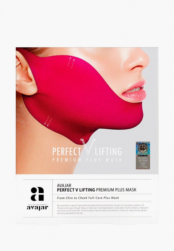 

Маска для лица Avajar, Красный, Лифтинг Плюс, Perfect V lifting premium plus mask, 1 шт.