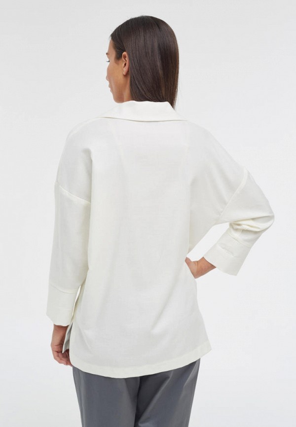 Блуза Pattern цвет белый  Фото 3