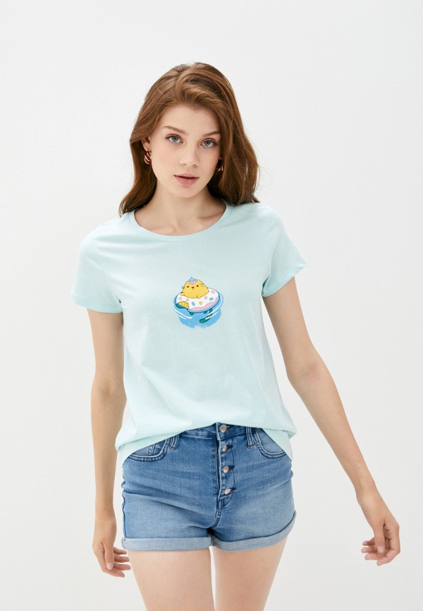 

Футболка Colin's, Бирюзовый