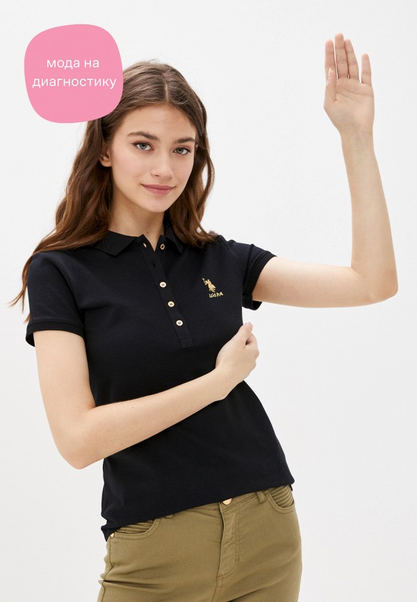 

Поло U.S. Polo Assn, Черный