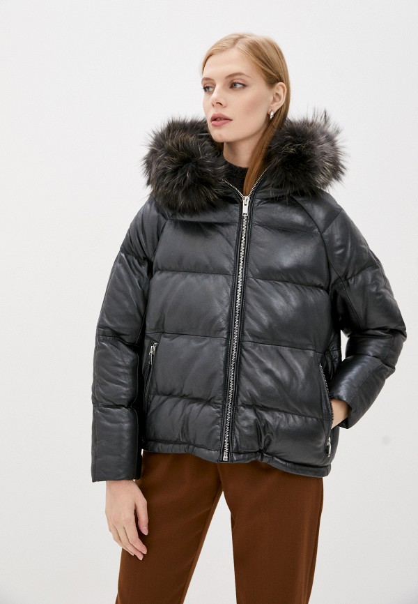 

Куртка кожаная Снежная Королева, Черный