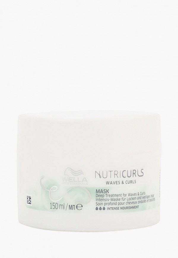 

Маска для волос Wella Professionals, Белый, NUTRICURLS для питания, WELLA PROFESSIONALS, интенсивная, 150 мл.