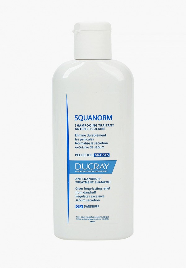 

Шампунь Ducray, Прозрачный, от жирной перхоти, "SQUANORM", 200 мл