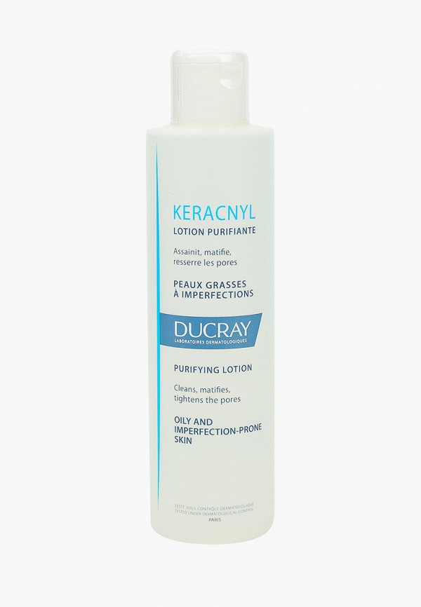 

Лосьон для лица Ducray, Прозрачный, Очищающий для проблемной кожи "Keracnyl", 200 мл