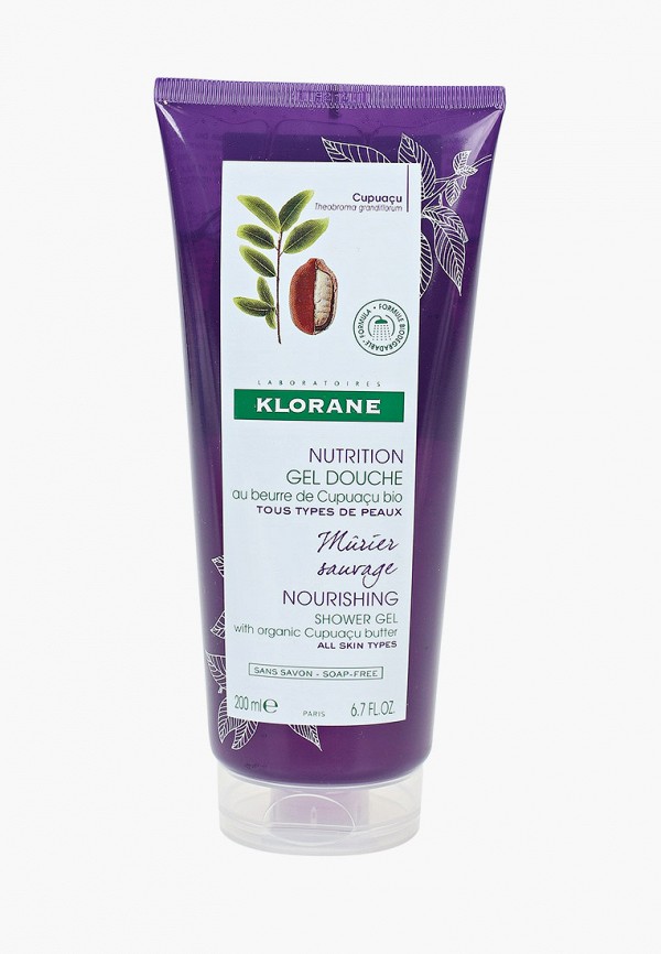 

Гель для душа Klorane, Прозрачный, "Дикая Ежевика", 200 мл