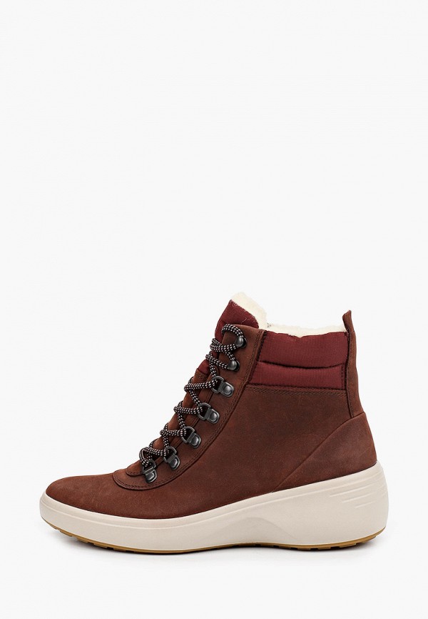 

Ботинки Ecco, Коричневый, SOFT 7 WEDGE TRED