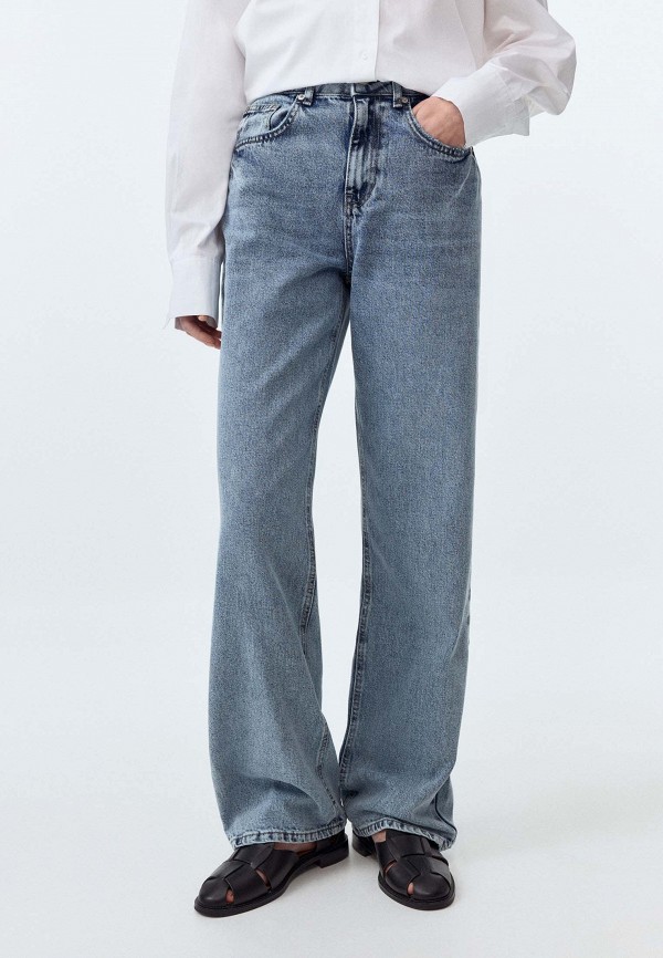 

Джинсы Sela, Голубой, WIDE LEG 411