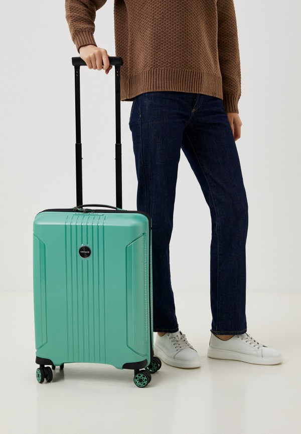 Чемодан Verage бирюзовый, размер 00, фото 7
